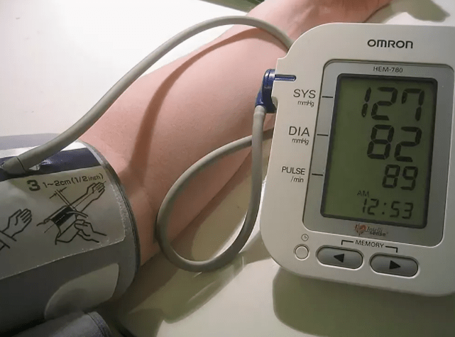 the pressure readings stabilized after taking Cardione